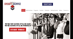 Desktop Screenshot of crossfitsacrifice.com